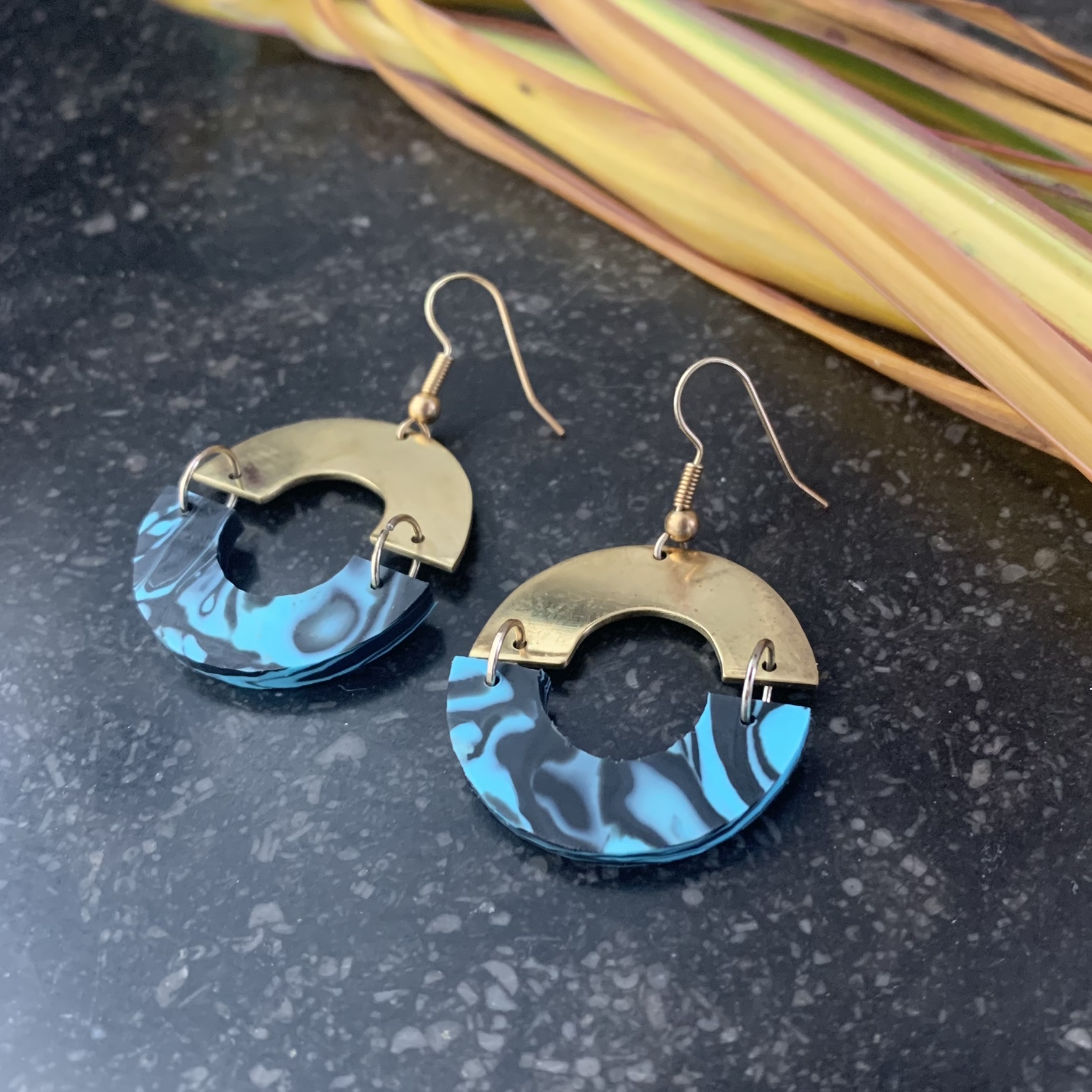 upcycled earrings